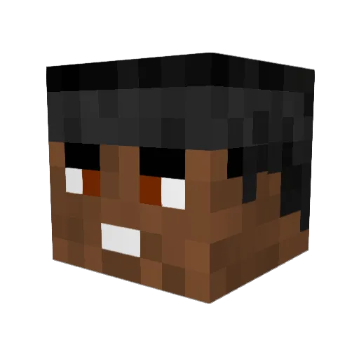 PepitoHermes Minecraft avatar head, 3D render