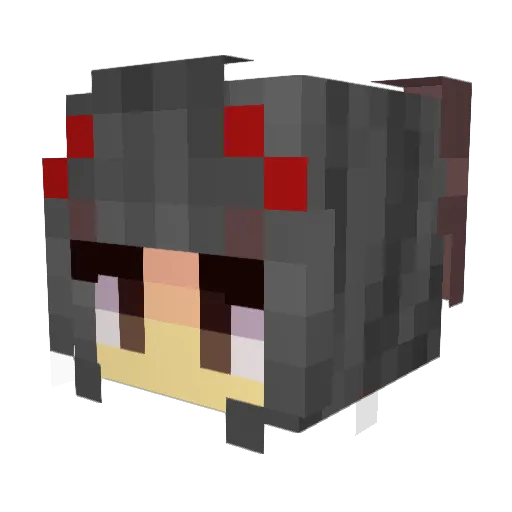 Pepitoko Minecraft avatar head, 3D render