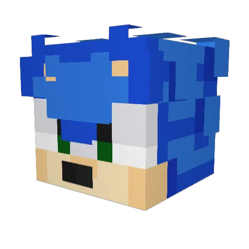 Pepittos Minecraft avatar head, 3D render