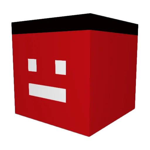 Pepk0O Minecraft avatar head, 3D render