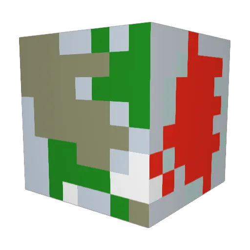 Pepni Minecraft avatar head, 3D render
