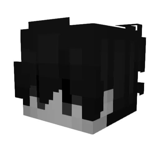 Pepo001 Minecraft avatar head, 3D render