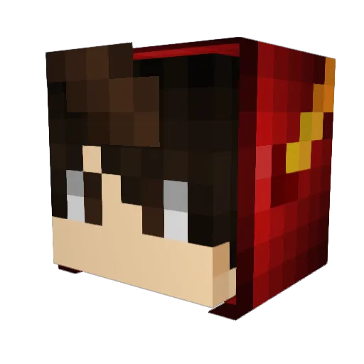 PepoDM Minecraft avatar head, 3D render