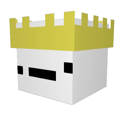 PepoV1 Minecraft avatar head, 3D render