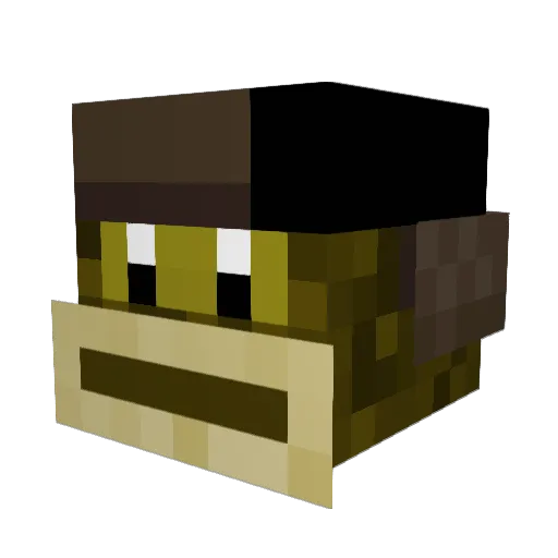 Peponci0u Minecraft avatar head, 3D render