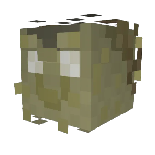 Pepouzze Minecraft avatar head, 3D render