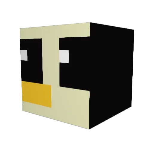 PeppaPigHeh Minecraft avatar head, 3D render