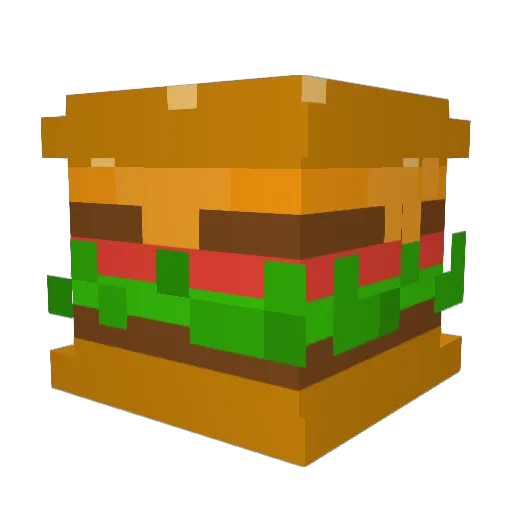 Peppapigs Minecraft avatar head, 3D render