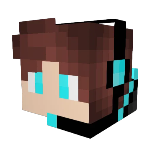 Peppe364 Minecraft avatar head, 3D render