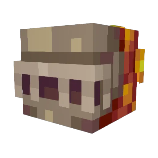 Peppeno Minecraft avatar head, 3D render
