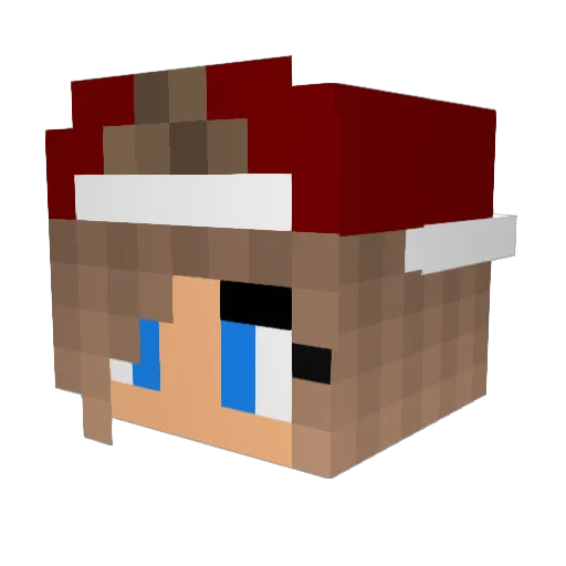 Pepper44 Minecraft avatar head, 3D render