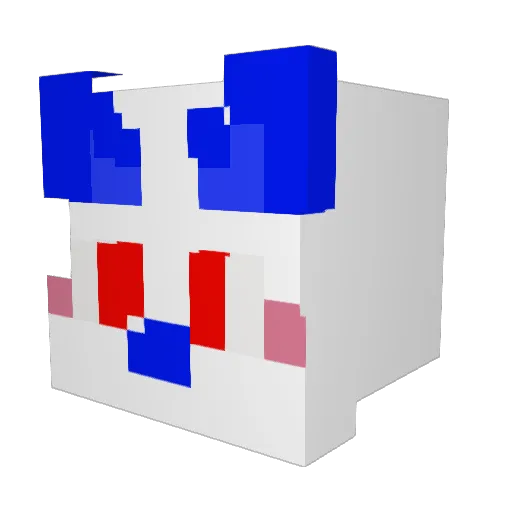 Pepper9208 Minecraft avatar head, 3D render