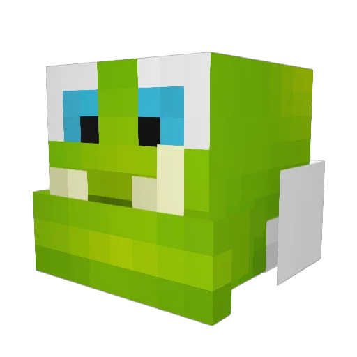 PepperCraft48 Minecraft avatar head, 3D render