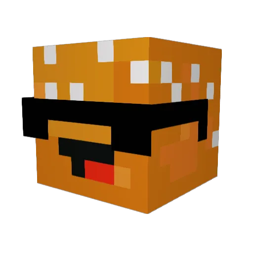 PepperKiller Minecraft avatar head, 3D render