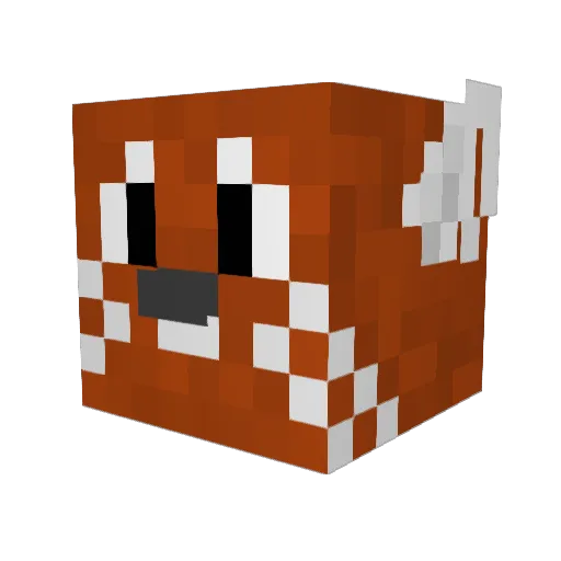 PepperOwO Minecraft avatar head, 3D render