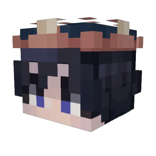 PepperPepsi Minecraft avatar head, 3D render