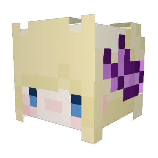 Pepper_Witch Minecraft avatar head, 3D render