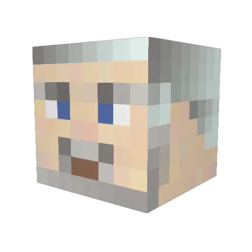 Pepperdr1 Minecraft avatar head, 3D render