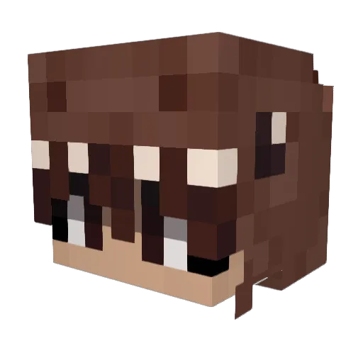 Pepperinos Minecraft avatar head, 3D render