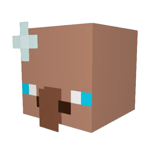 Pepperoni4222 Minecraft avatar head, 3D render