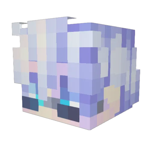 Pepperpotter Minecraft avatar head, 3D render