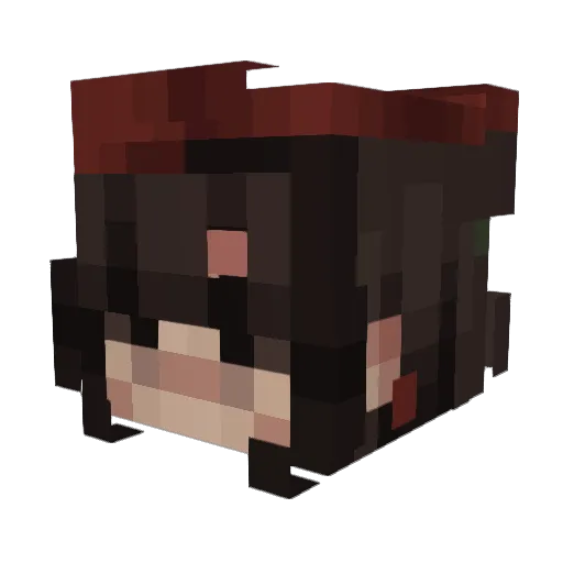 Pepperwints Minecraft avatar head, 3D render