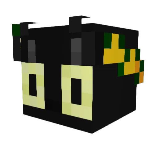 PepperyIce Minecraft avatar head, 3D render