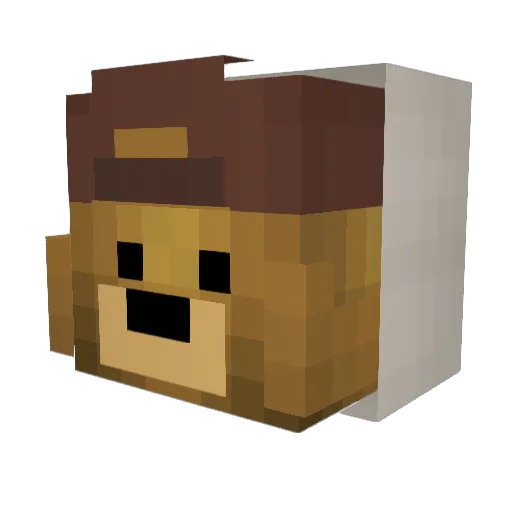 Peppitto24 Minecraft avatar head, 3D render