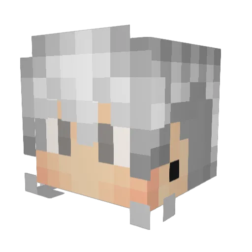 Peppsen Minecraft avatar head, 3D render