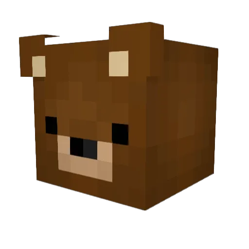 Peppupiraatti Minecraft avatar head, 3D render