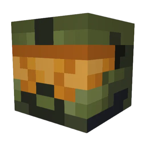 PepsiAwesome Minecraft avatar head, 3D render