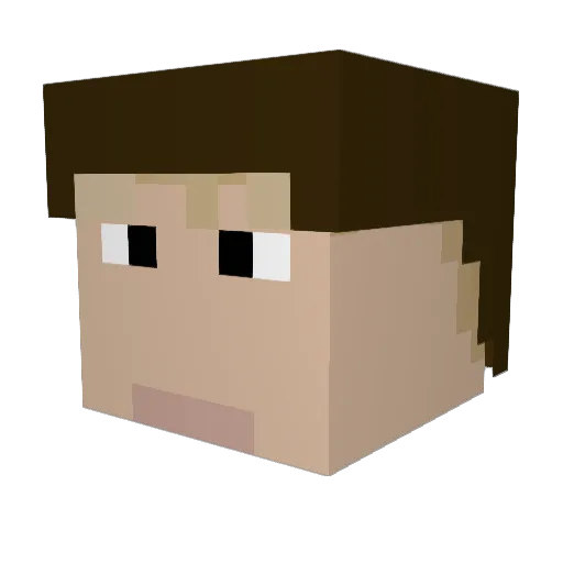 PepsiM8 Minecraft avatar head, 3D render