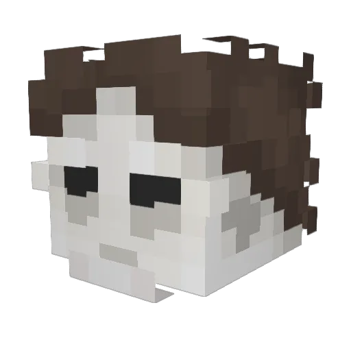 PepsiandPork Minecraft avatar head, 3D render