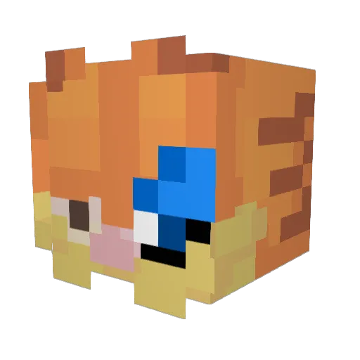 Pepsidude_ Minecraft avatar head, 3D render