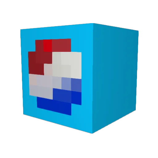 Pepsilol Minecraft avatar head, 3D render