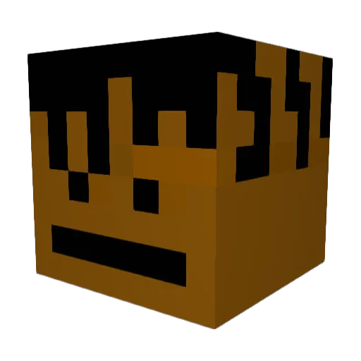 Pepsiuuu Minecraft avatar head, 3D render