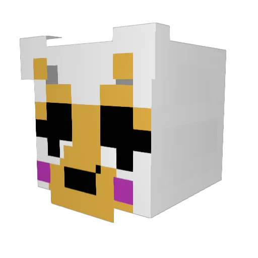 Pepsonator Minecraft avatar head, 3D render