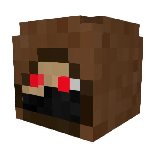 Pepy_Cola Minecraft avatar head, 3D render
