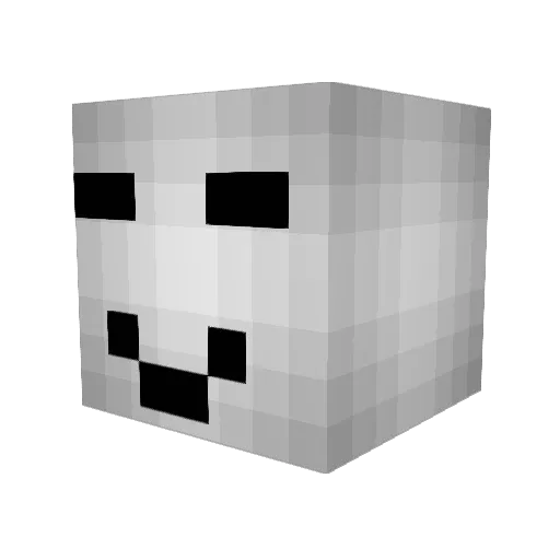 PepziOne Minecraft avatar head, 3D render