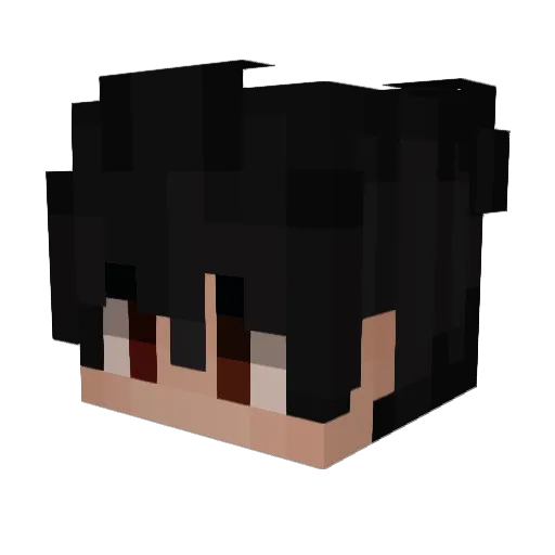 PequenoGeek Minecraft avatar head, 3D render
