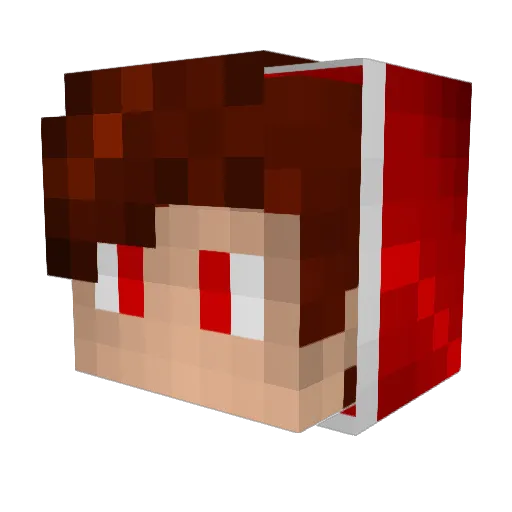 Per4ik_PvP Minecraft avatar head, 3D render