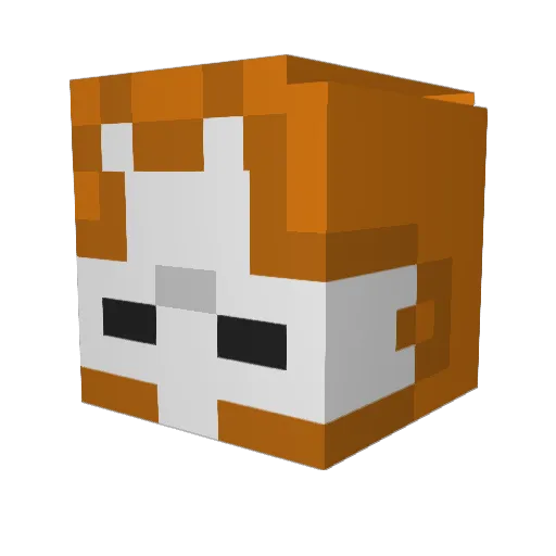 PerMaHZz Minecraft avatar head, 3D render