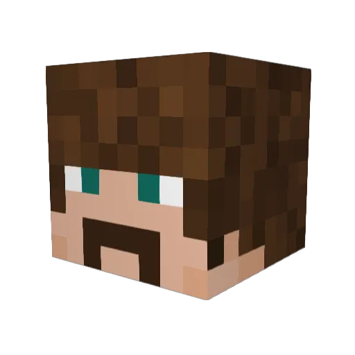 PerPlays Minecraft avatar head, 3D render