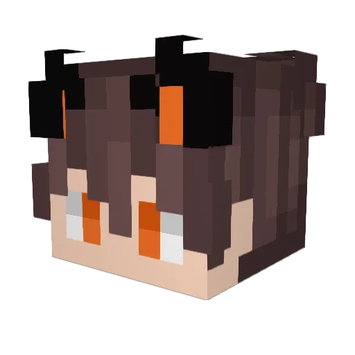 PerPlexiyGlas Minecraft avatar head, 3D render