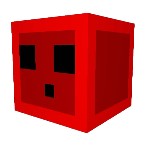 Perator Minecraft avatar head, 3D render