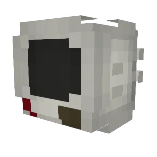 Perazok Minecraft avatar head, 3D render
