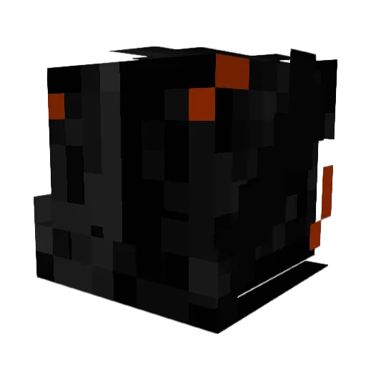 PercDev Minecraft avatar head, 3D render