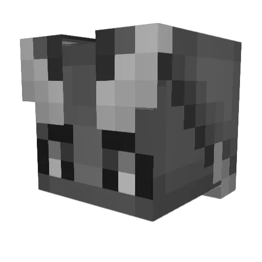 Perceus Minecraft avatar head, 3D render