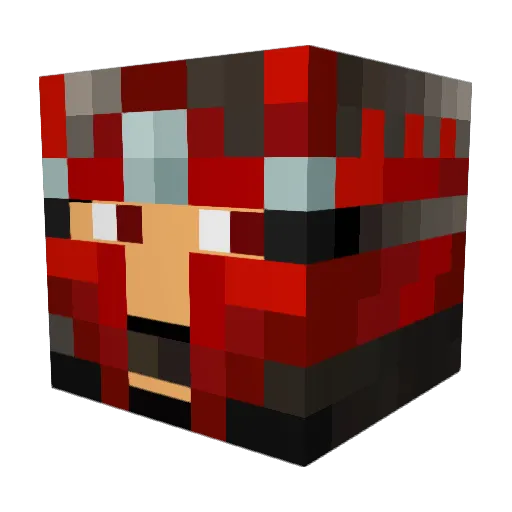 Percevan80 Minecraft avatar head, 3D render