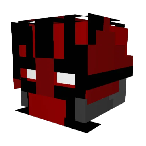 PercivalAero Minecraft avatar head, 3D render
